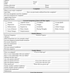Outstanding This Printable Mental Health Intake Form Can Help Diagnose Disorders By Symptoms Therapy