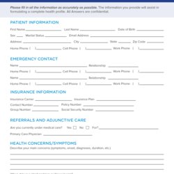 Out Of This World Free Patient Intake Medical Form Template Continuum Templates Electronic Paper Vs Min