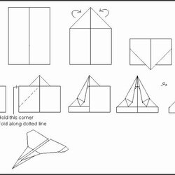 Excellent Paper Airplane Template Beautiful Airplanes Templates