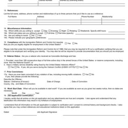 Eminent Sample Job Application Form In Word And Formats Page Of