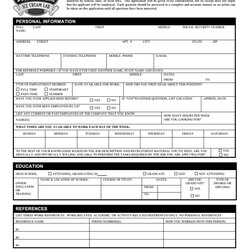 Smashing Free Printable Job Application Form Template Generic