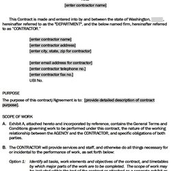 Employment Agreement Template Excel Word Employee