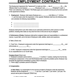 The Highest Standard Employment Agreement Template Templates Free Word Partnership Contract