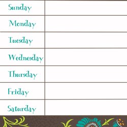 Champion Therapeutic Crafting Weekly Menu Printable Template Templates Dinner Family Planning Planner Meal