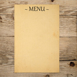 Magnificent Menu Templates Template Blank Knife Fork Plate Empty Food Printable Menus Restaurant Word Old