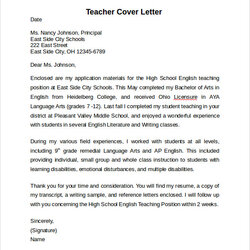 Spiffing Free Teacher Cover Letter Examples In Ms Word Google Docs Example Simple Templates