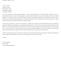 Teacher Cover Letter Examples For Experienced New Teachers Template Templates Ready Copy Use