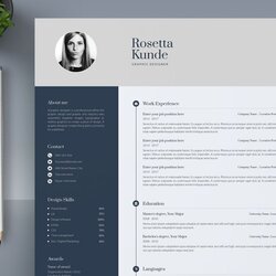 Outstanding Resume Template Professional With Photo