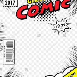 Spiffing Editable Comic Book Cover Template Size Giant Transparent Background Covers Superhero