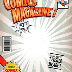 Comic Book Covers Template For Your Needs Cover Vector