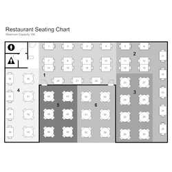 Restaurant Seating Chart Plan Floor Example Edit Examples