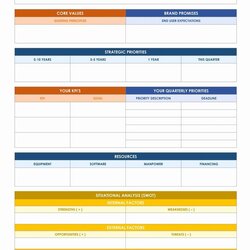 High Quality Strategic Planning Template Free Beautiful Management Nonprofits Spreadsheet Pertaining