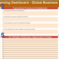 Outstanding Strategic Planning Template Global Business Consultants