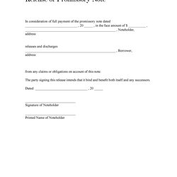 Capital Free Promissory Note Templates Forms Word