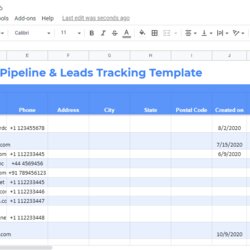 Superior Excel Templates For Sales Tracking Reports Download Free Template Lead Details Customer Pipeline