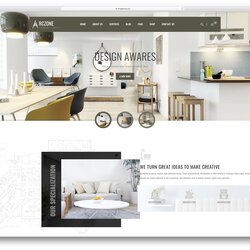 Peerless Best Responsive Interior Design Website Templates Template Decor