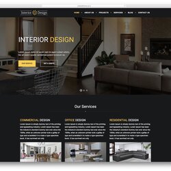 Smashing Best Responsive Interior Design Website Templates Template Studio Sites Designers