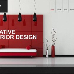 Perfect Interior Design Website Templates Template Theme Creative Web Examples Inspiring Screen Portfolio