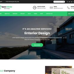 Eye Catching Interior Design Website Templates Space Template