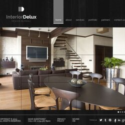 Cool Interior Design Website Themes Templates Width