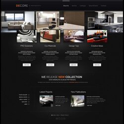 Interior Design Website Templates Free Premium Template Web