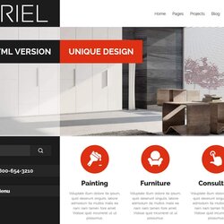 Splendid Eye Catching Interior Design Website Templates Oriel Theme Plumber Template