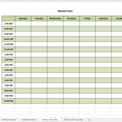 Supreme Free Weekly Planner Template World Excel Green