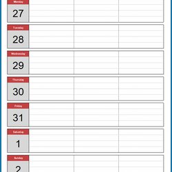 Out Of This World Free Printable Weekly Planner Template Excel