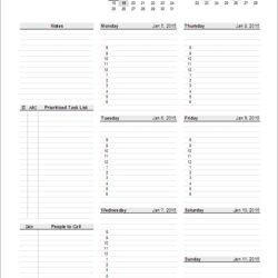 Admirable Excel Semester Planner Template Plan And Organize Your Like Weekly