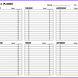 Legit Weekly Planner Template Excel Templates Schedule Examples Fresh Free For Of
