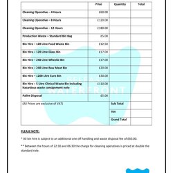 Admirable Free Price List Templates Sheet Template Lab Printable Pricing Table