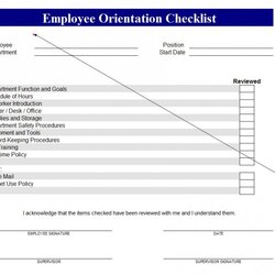 Fantastic New Employee Checklist Template