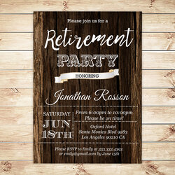 Worthy Retirement Party Invitations Printable