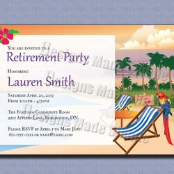 High Quality Free Retirement Party Invitation Templates For Word Template Business Invitations Printable