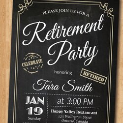 Fantastic Retirement Invitation Party