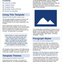 Outstanding Free Newsletter Templates For Word Template Microsoft Letter Layout Business Weekly School