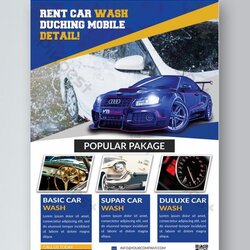 Out Of This World Car Wash Service Flyer Template Free Download Templates Business