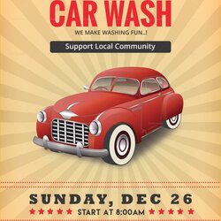 Car Wash Flyer Template Free Of Fundraiser Design In Word