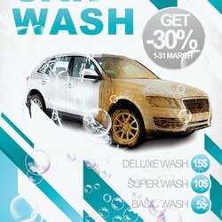 Marvelous Car Wash Flyer Template Style Flyers Templates Download Cleaning Premium Business Cover Royalty