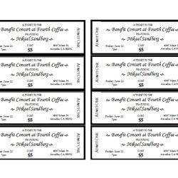 Perfect Ticket Template Word Mt Home Arts Fundraiser Database Event