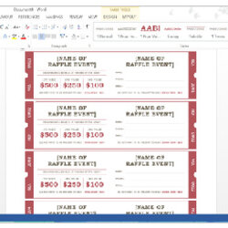 Terrific Microsoft Word Event Ticket Template File Tickets