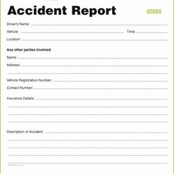 Very Good Vehicle Accident Report Form Fresh Dot Driver Inspection Incident