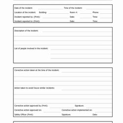 Superior Vehicle Accident Report Form Template Incident Printable Word Book Editable Application Forms Job