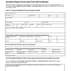 Great Printable Vehicle Accident Report Form