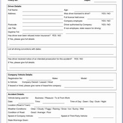 Swell Motor Vehicle Accident Report Template Unique Generous Free In Form
