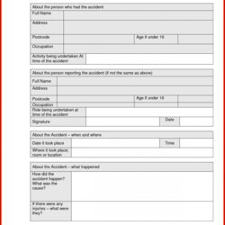 Wizard Motor Vehicle Accident Report Form Template Best Professional Templates Injury Printable Forms Ideas