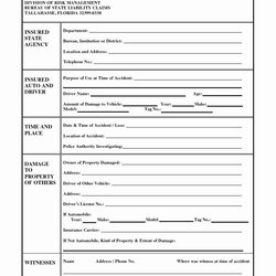 Outstanding Vehicle Accident Report Form Template Unique Templates