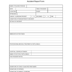 Sterling Vehicle Accident Report Form Template