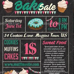 Out Of This World Bake Sale Free Flyer Template