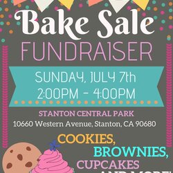 Peerless Bake Sale Invitation Flyer